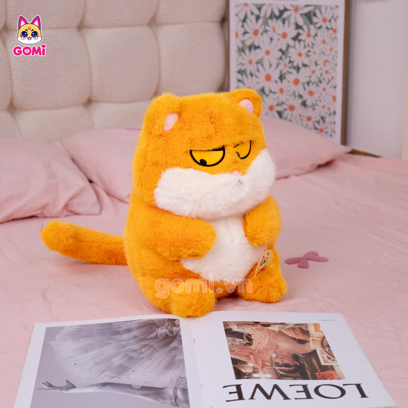 Gấu Bông Bộ Thú Ngồi Mắt Liếc