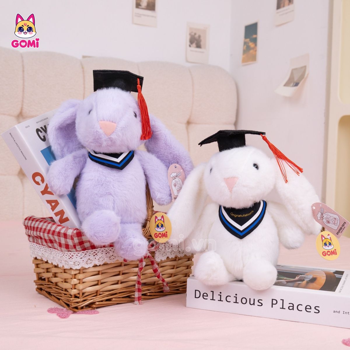 Gấu Bông Tốt Nghiệp Bunny