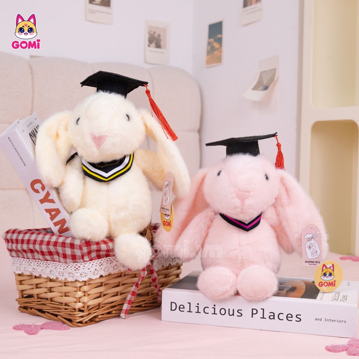 Gấu Bông Tốt Nghiệp Bunny
