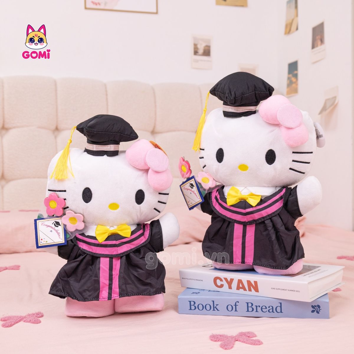 Gấu Bông Tốt Nghiệp Kitty