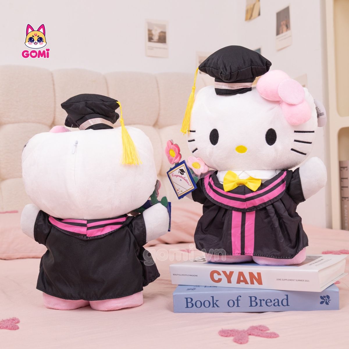 Gấu Bông Tốt Nghiệp Kitty