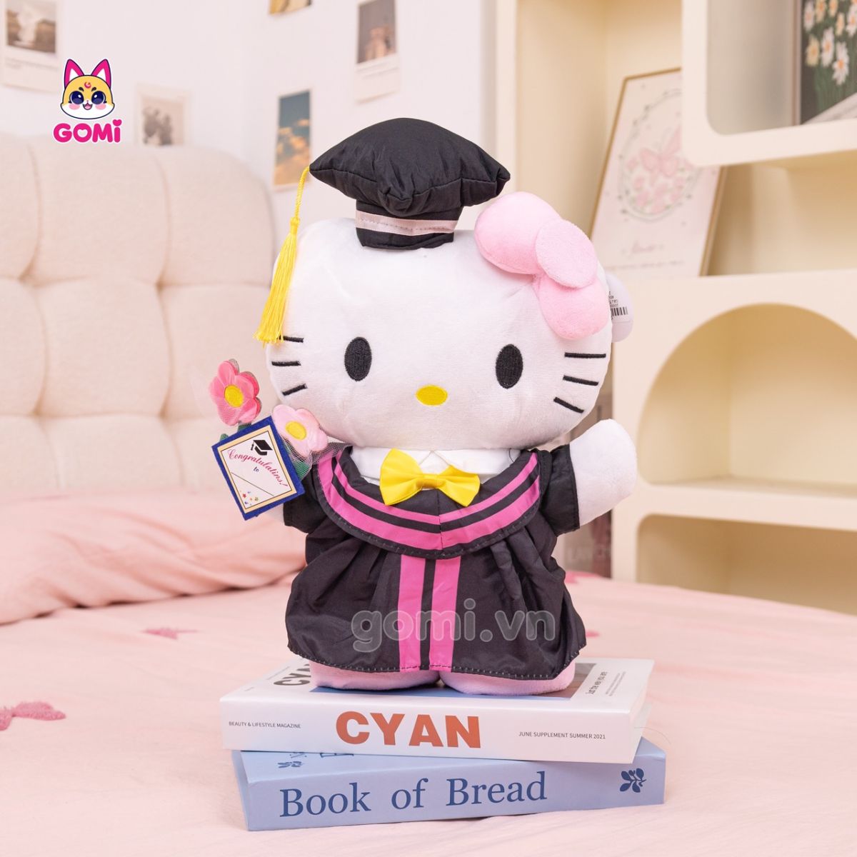 Gấu Bông Tốt Nghiệp Kitty