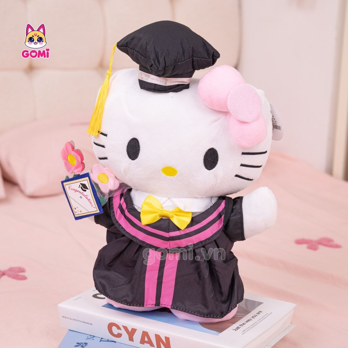 Gấu Bông Tốt Nghiệp Kitty